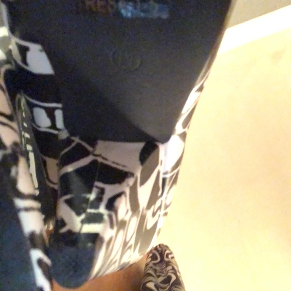 Over the knee black and white embellished faux leather boots - Picture 7 of 7